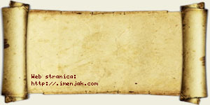 Nina Zebić vizit kartica